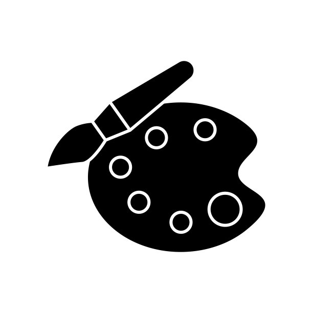 调色板，艺术教育图标图片下载