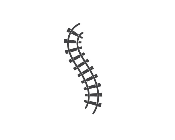 铁路轨道矢量插图设计图片下载