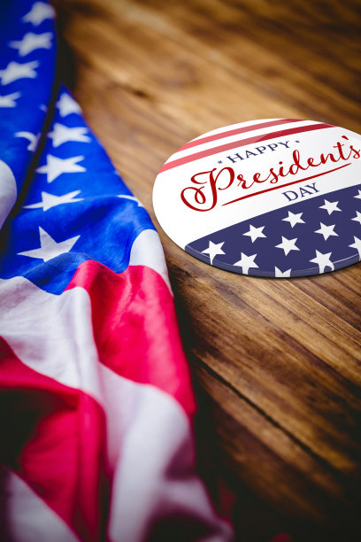 总统快乐日的合成图像。矢量字体图片下载