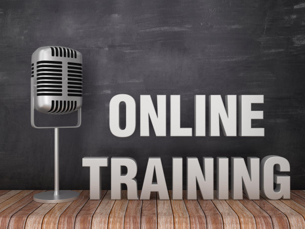 麦克风在线培训短语- 3D渲染图片下载