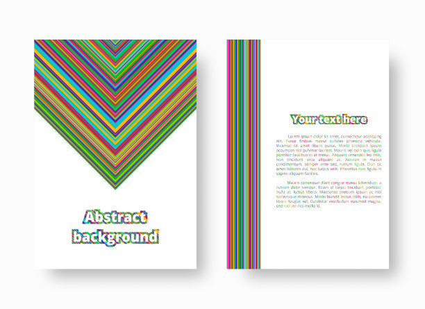 彩色条纹装饰图片下载