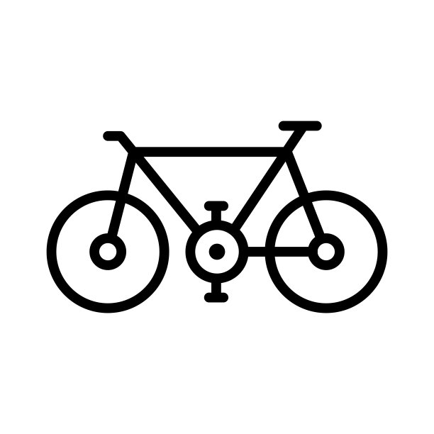 自行车图标矢量设计模板图片下载