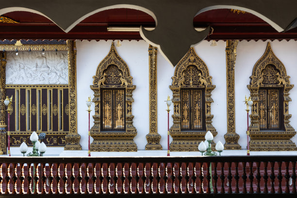 泰国清迈佛教寺庙的细节图片下载