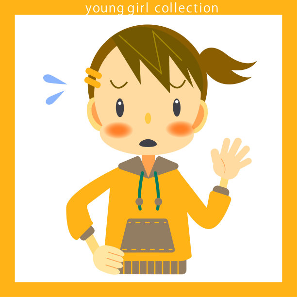 可爱女孩表情系列图片下载