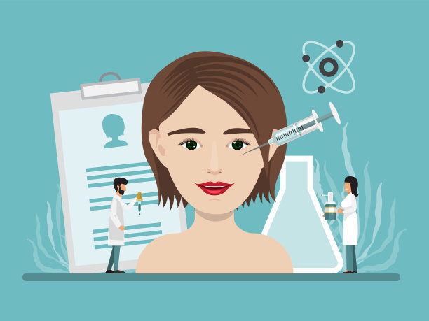 面部提拉注射的概念。面部轮廓和矫正，医疗脸部雕刻和提升，皱纹填充手术图片下载