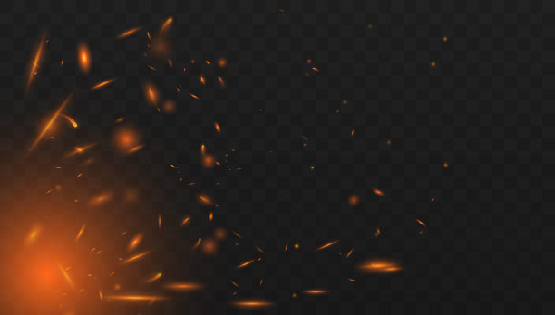 夜间烟花表演的低角度视角图片下载