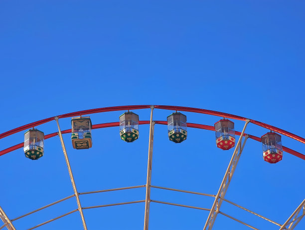 摩天轮部分的特写图片下载