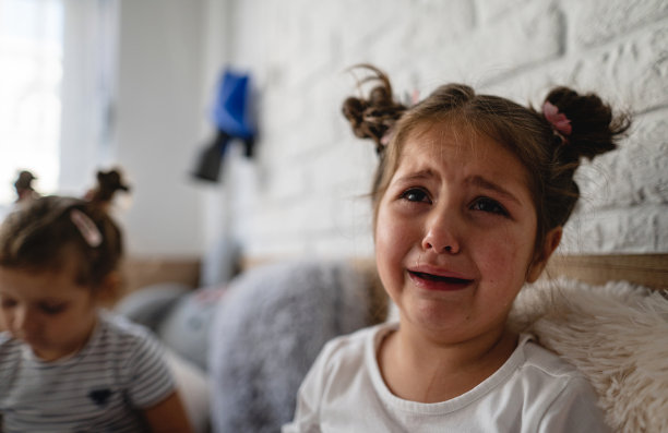 可爱的小女孩在哭图片下载