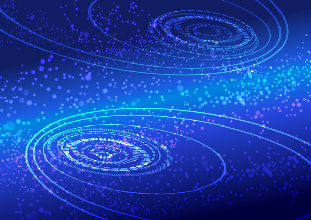 蓝色技术抽象背景素材图片