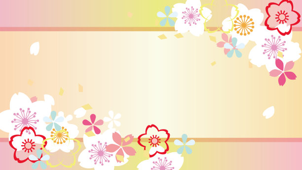 日本樱花美丽的樱花背景图像图片下载