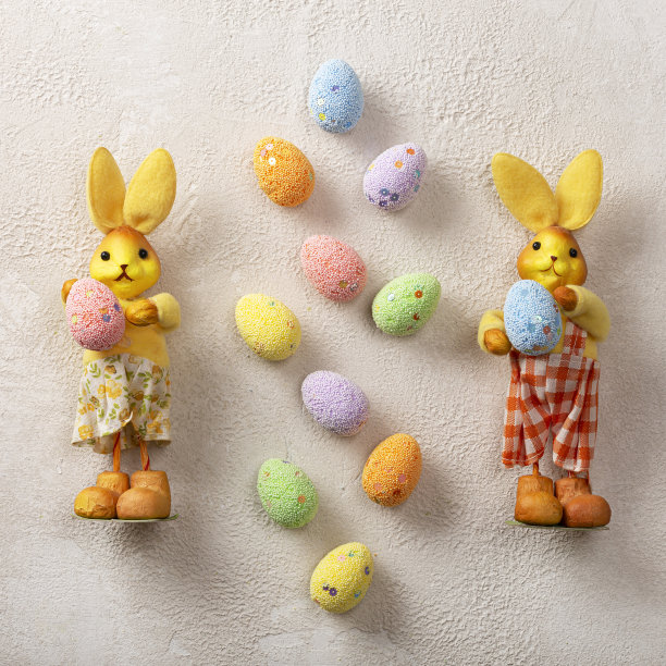 复活节，找彩蛋，复活节快乐，复活节星期一，复活节星期天，彩蛋装饰图片下载