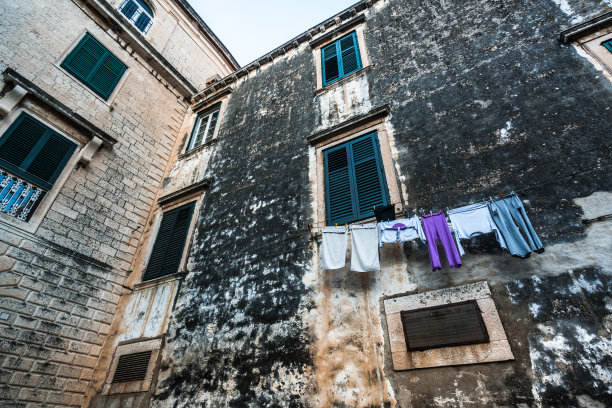 洗衣Houses-Dubrovnik之间,克罗地亚图片下载