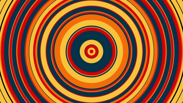 彩色圆圈与催眠旋转运动，电脑生成。涡旋抽象背景的三维渲染图片下载