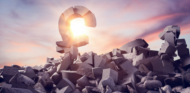 复合图像与岩石的各种损坏标志的三维图像图片下载