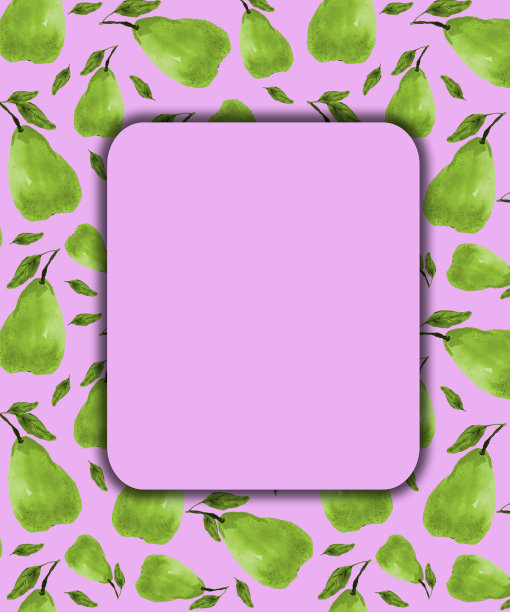 图片的明信片或传单与图像水果在一个彩色的背景图片下载