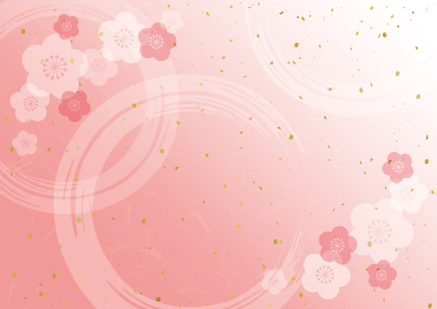 樱花和粉红色的背景素材图片