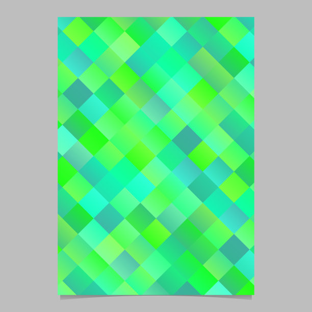 彩色几何时尚方形宣传册模板设计图片下载