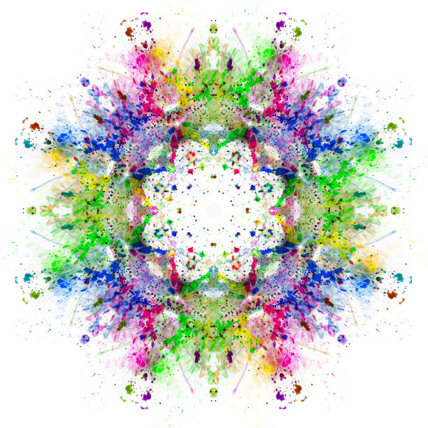 现代色彩斑斓的曼荼罗图片下载