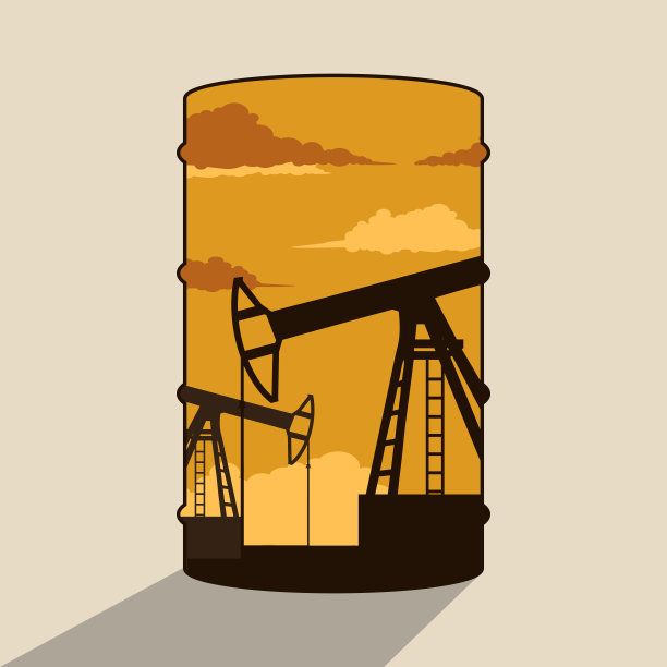 油桶和油泵双重暴露图片下载