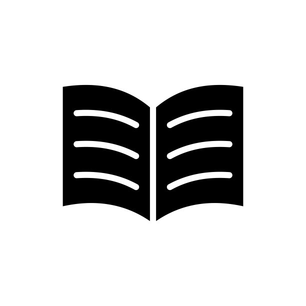 打开书籍图标矢量设计模板图片下载