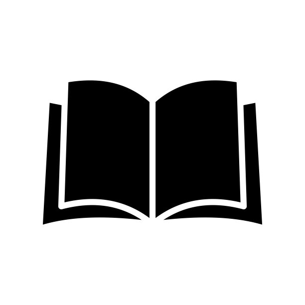 打开书籍图标矢量设计模板图片下载