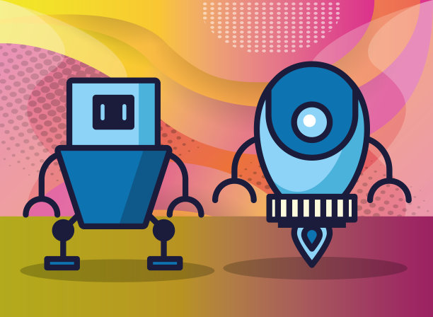 几个机器人技术图标图片下载