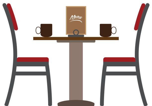 咖啡店桌椅图片下载