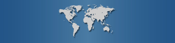 世界地图在经典的蓝色背景。图片下载