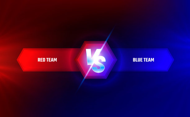 对游戏封面，旗帜运动vs，团队概念。图片下载