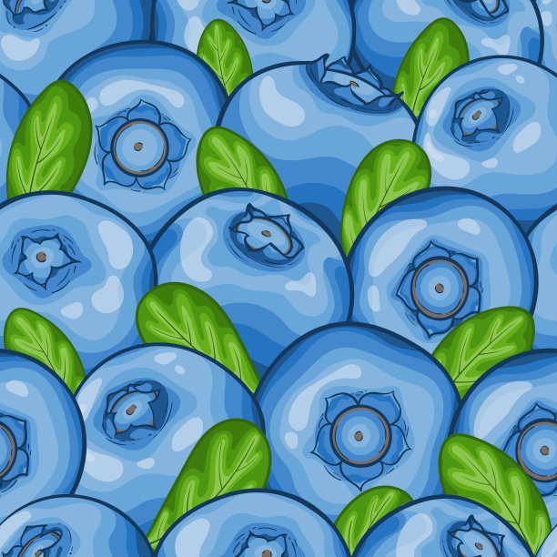 无缝蓝莓图案背景，象征夏天。设计节日贺卡和邀请的季节性夏季假期，海滩派对，旅游和旅游图片下载