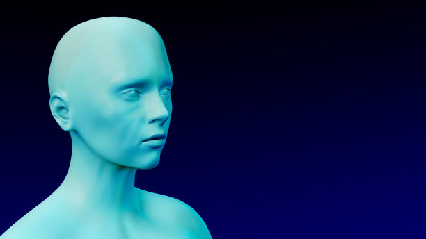 寒冷的冬天假人冰冻的温度生病的身体3D插图图片下载