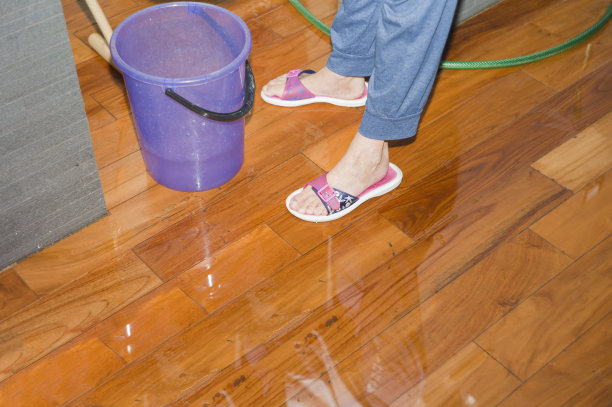 女人打扫地板图片下载