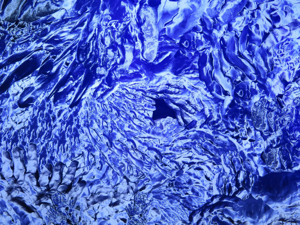 蓝色冰晶图案图片下载