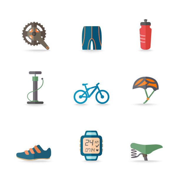 自行车图标平图片下载