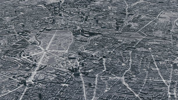 柏林城市三维地图图片下载