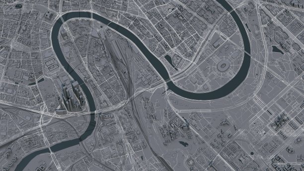 莫斯科城市3d地图图片下载