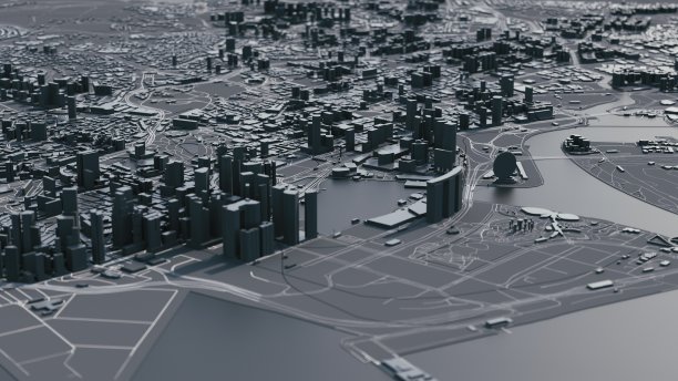 新加坡城市三维地图图片下载