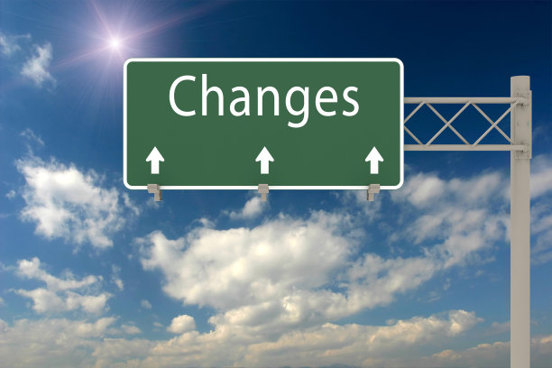 改变前方公路标志图片下载