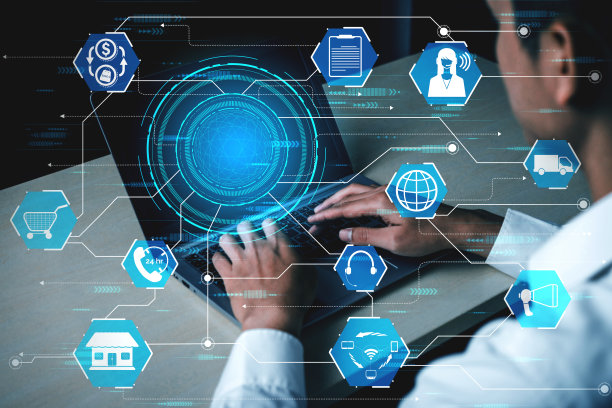 全渠道技术的在线零售业务。图片下载