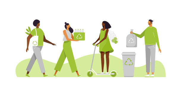 生态友好型网页插图。图片下载