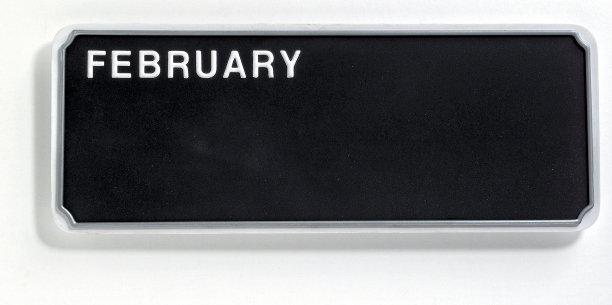 带有日历月份的汽车牌照的照片图片下载