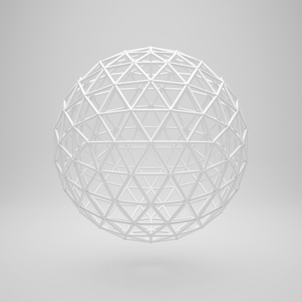 全球多边形网格图片下载