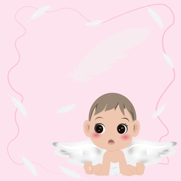 粉红色背景上的丘比特图片下载