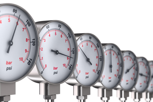 白色背景上的压力计。孤立的3 d演示图片下载