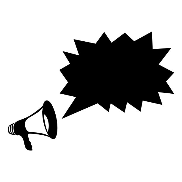 黑色公告标志的旗帜，一般设计印刷和网站。说明向量。图片下载