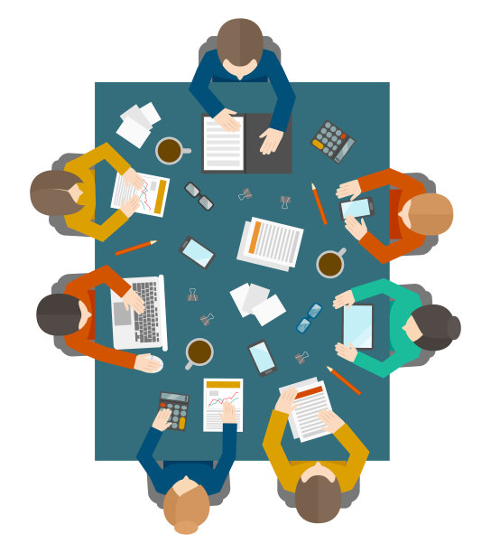 商务会议平图片下载