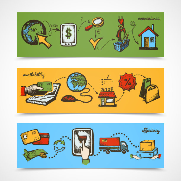 网上购物小品横幅图片下载