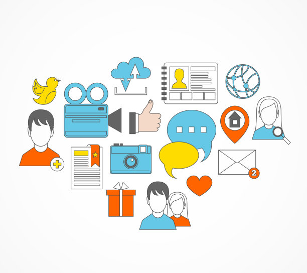 社交图标固定不变图片下载