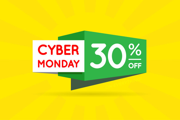 网络星期一销售标志横幅海报准备Web和打印。向量。超级，超级，大减价和特别优惠图片下载