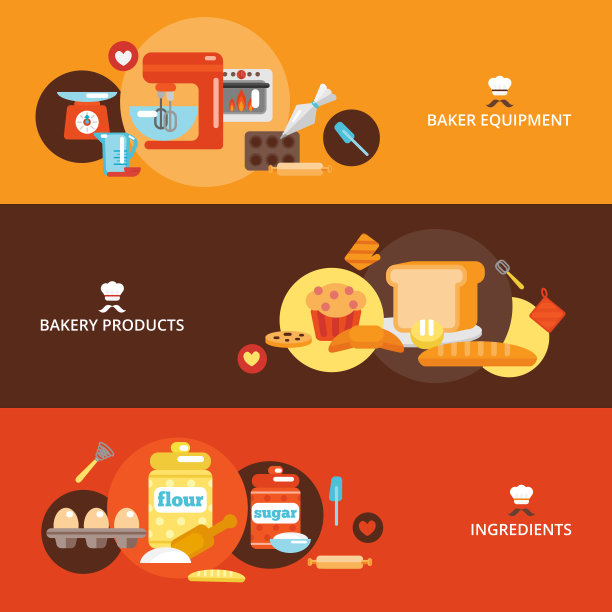 面包店的横幅图片下载